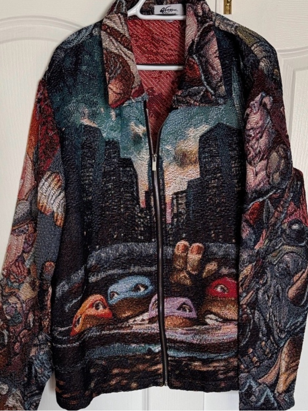 Artistic Urban Print Men's Lightweight Jacket
